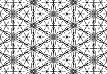 Fabric pattern black and white