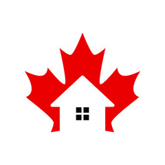 Canada Home Logo can be use for icon, sign, logo and etc