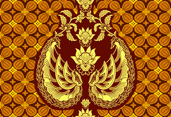 Indonesian batik motifs with very distinctive patterns. exclusive backgrounds. Vector Eps 10