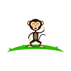 Monkey can be use for icon, sign, logo and etc