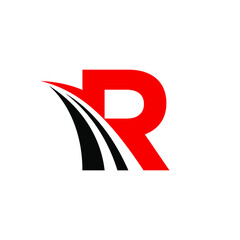 Letter R Street Logo can be use for icon, sign, logo and etc