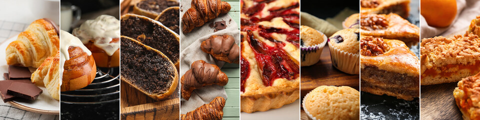 Set of delicious traditional pastries