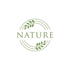 Creative Geometric Line Based Abstract Nature Logo. Vector Logo Illustration.