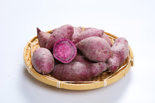 A small amount of purple potato