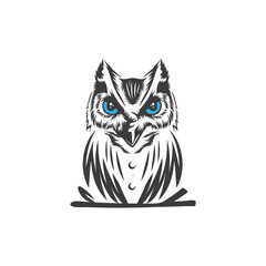 blue eyed owl logo