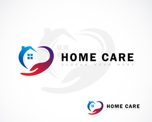 home care logo creative design concept medical business illustration vector