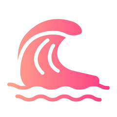 wave gradient icon