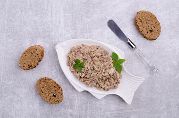 Fish pate with bread
