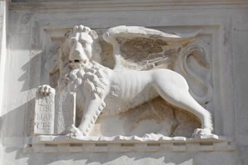 Winged lion of Venice Italy