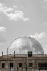 Chorzów, Silesia, Poland - 05.06.2022: The Revitalisation, architectural and urban development, Planetarium and Astronomical Observatory in Chorzów - obrazy, fototapety, plakaty