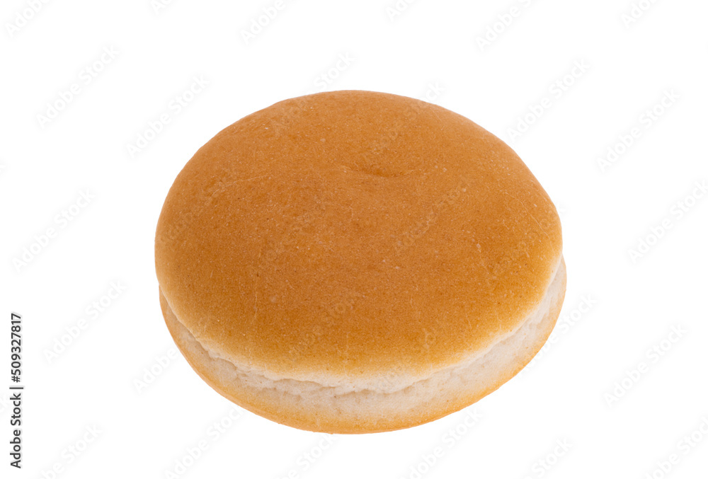 Poster burger bun isolated