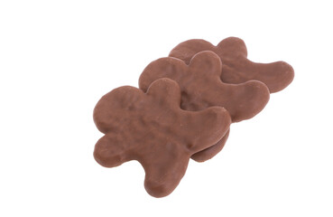 christmas man cookie isolated