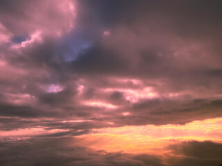 Fototapeta na wymiar Skyview sunset