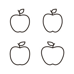 Apple icon vector. Apple sign and symbols for web design.