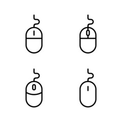 Mouse icon vector. click sign and symbol. pointer icon vector.