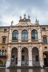 View of "Piazza dei Signori" in Vicenza, Veneto, Italy, Europe, World Heritage Site