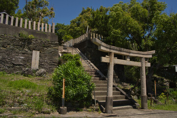 Fototapeta premium 雑賀崎衣美須神社 和歌山市雑賀崎