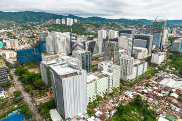 Cebu City, Philippines - Aerial of Cebu IT Park, a mixed use business park in Cebu City - obrazy, fototapety, plakaty