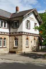 Alter Bahnhof in Thiergarten (Hohenzollern) im Oberen Donautal