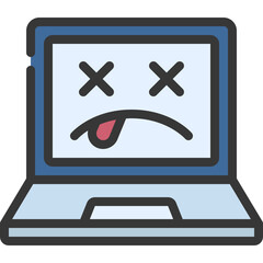 Dead Laptop Icon