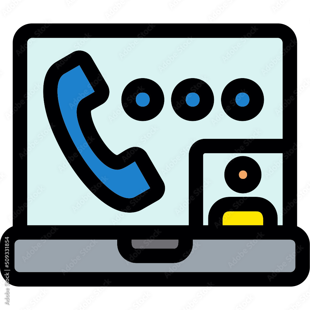 Wall mural Video Call Icon