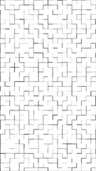 Black puzzle lines on white background