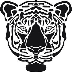 lion face logo vector and illustration