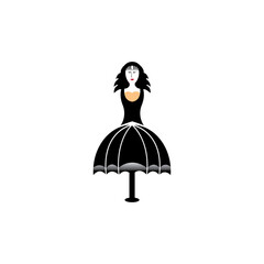 fashion logo illustration woman vector abstract