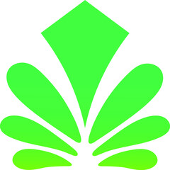 Nature Flower Icon Logo Design vector