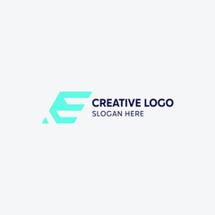Fototapeta premium LETTER LOGO E