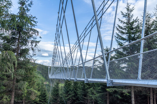 Dolni Morava in the Czech Republic - the longest suspension bridge - Sky Bridge