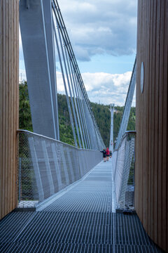 Dolni Morava in the Czech Republic - the longest suspension bridge - Sky Bridge