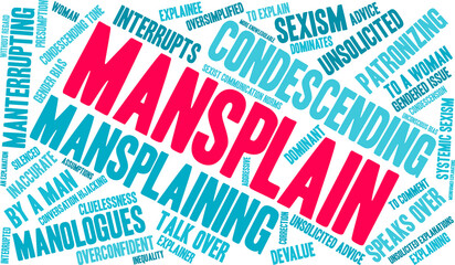 Mansplain Word Cloud