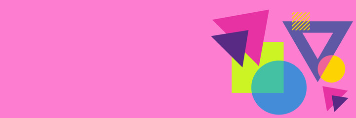 Obraz premium illustration - abstract figures of different colors in different combinations 