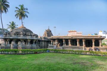 Chandramouleshwara Temple (Ishwara Temple.) , Arasikere is located in the Hassan district of Karnataka. - obrazy, fototapety, plakaty
