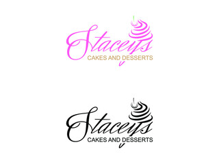 staceys cakes and desserts logo vector.eps