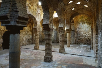 Spain. Roman bath in the historical town Ronda