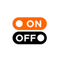 switch on off button icon logo design