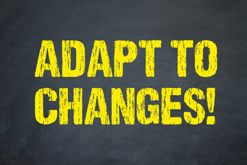Adapt to changes!