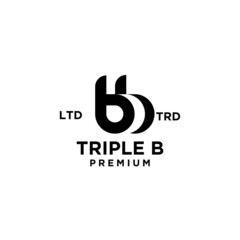 Obraz premium Triple B bbb Letter Logo icon design