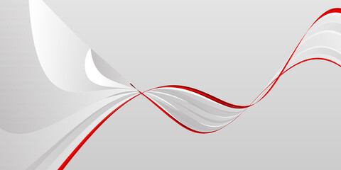 Modern red and white background vector