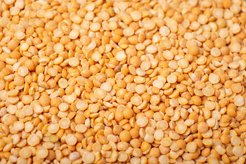 Background of raw yellow pea