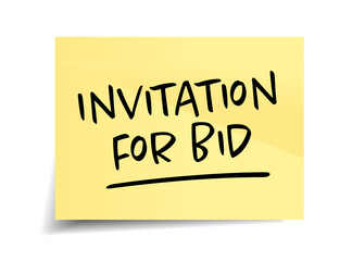 Invitation for bid