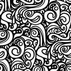 Coloring pages seamless background, Floral coloring book