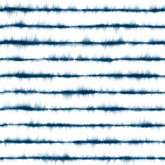 Shibori Tie Dye Batik Japanese Geometric Ink Fabric Seamless Repeat Pattern Bleed Horizontal Stripe Linear
