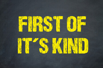 First of it´s kind