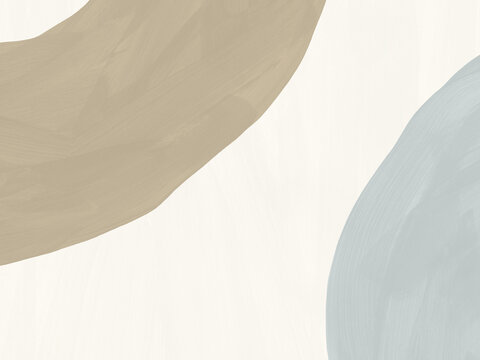 Fototapeta Abstract organic shape background and gouache painted texture