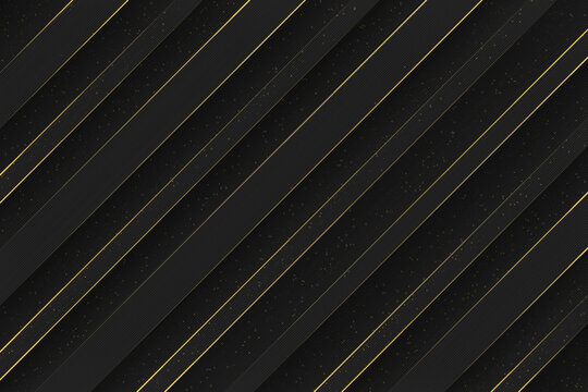 Gold Diagonal Stripes Background With Stylish Gold Glitter Spray Texture Overlay