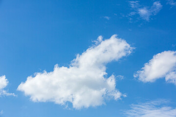 Naklejka na ściany i meble Blue sky with clouds background. Sky daylight. Natural sky composition.