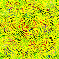 Scribble Style Hand Drawn Animal Stripes Dots Abstract Seamless Pattern Digital Colorful Design Perfect for Activewear and Swimwear Fabric Print